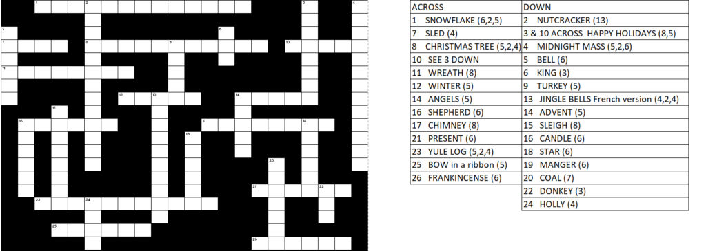 Christmas Crossword
